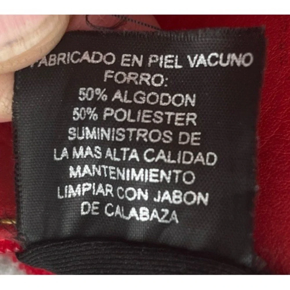 D'Luciano Moda‎ Mexico Red Leather Shoulder Bag